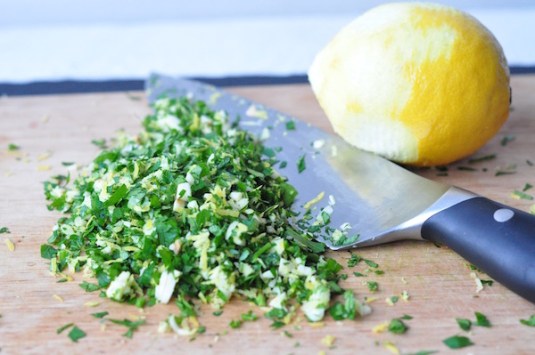 parsley and lemon