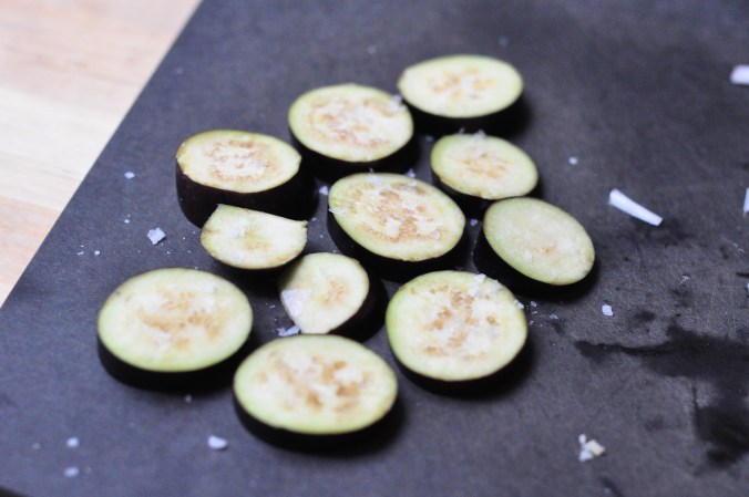 salted aubergines