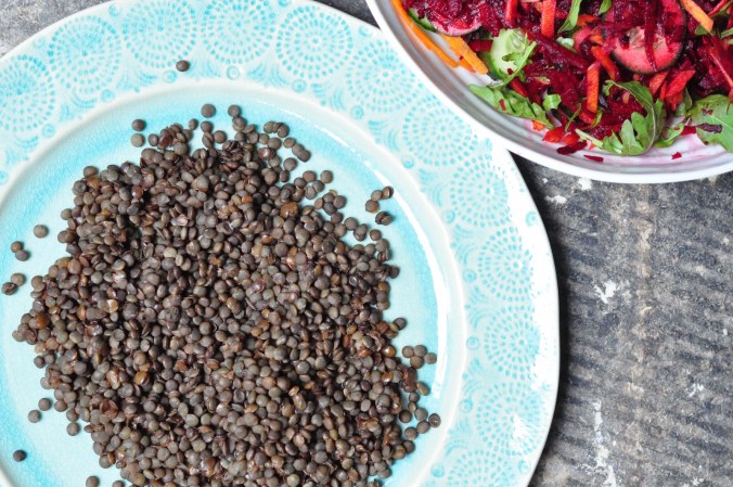 lentils on plate