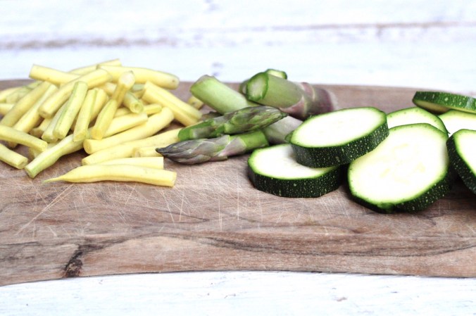 veg on chopping board